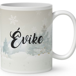 Névvel kérhető - Karácsonyi manó és a hóember mintás bögre - otthon & életmód - konyhafelszerelés, tálalás - tálalás - bögre & csésze - Meska.hu
