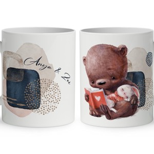 Kérd a neveddel - Maci és nyuszi mintás bögre, Otthon & Életmód, Konyhafelszerelés, tálalás, Tálalás, Bögre & Csésze, , MESKA