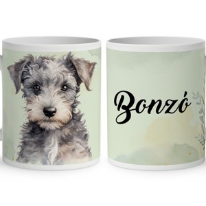 Névvel kérhető - Pumi kölyök portré mintás bögre, Otthon & Életmód, Konyhafelszerelés, tálalás, Tálalás, Bögre & Csésze, , MESKA