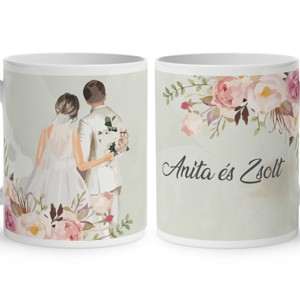 Kérd a neveddel - A mi napunk - Esküvő mintás bögre, Otthon & Életmód, Konyhafelszerelés, tálalás, Tálalás, Bögre & Csésze, , MESKA