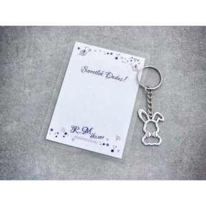 Szeretlek Dadus stílusos nyuszi medálos kulcstartó, Táska & Tok, Kulcstartó & Táskadísz, Kulcstartó, , MESKA