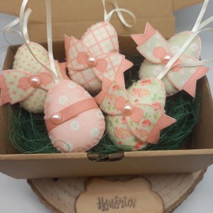 Tojások dobozban - pasztell - 5 db - otthon & életmód - dekoráció - fali és függő dekoráció - falra akasztható dekor - Meska.hu