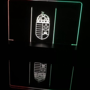 Asztali dekorációs tábla - Koronás címer, Otthon & Életmód, Dekoráció, Asztal és polc dekoráció, Asztaldísz, Famegmunkálás, Gravírozás, pirográfia, MESKA