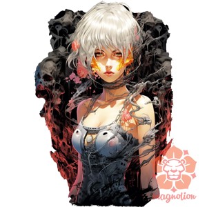 Anime cyberpunk fantázia v14 - ruha & divat - férfi ruha - férfi pulóver - Meska.hu