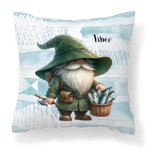 Névvel kérhető - Horgász manó sikeres nap mintás párna, Otthon & Életmód, Lakástextil, Párna & Párnahuzat, Díszpárna (belsővel együtt), , MESKA