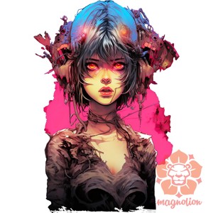Anime cyberpunk fantázia v7 - ruha & divat - férfi ruha - férfi pulóver - Meska.hu