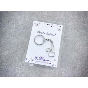 Leszel a barátom egyszerű nyuszi medálos kulcstartó, Táska & Tok, Kulcstartó & Táskadísz, Kulcstartó, , MESKA