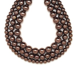 Hematit színezett óarany golyó 2-2,5mm  ékszerkészítő alapanyag (füzér), Kellékek & szerszámok, Ásvány alapanyag, Ásványfüzér, , MESKA