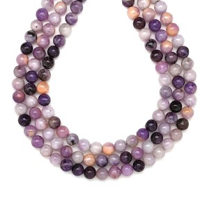 Lepidolit golyó AB 6mm  ékszerkészítő alapanyag (füzér), Kellékek & szerszámok, Ásvány alapanyag, Ásványfüzér, , MESKA