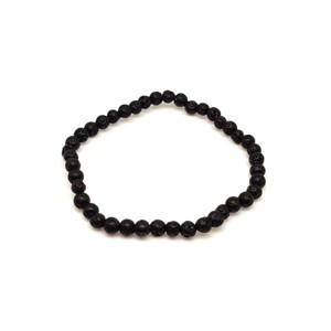 Bazalt hólyagos ásvány karkötő golyós 4mm, Ékszer, Karkötő, Ásványkarkötő, , MESKA