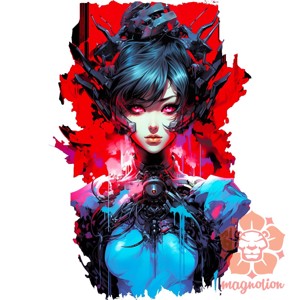 Anime cyberpunk fantázia v4 - ruha & divat - férfi ruha - férfi pulóver - Meska.hu