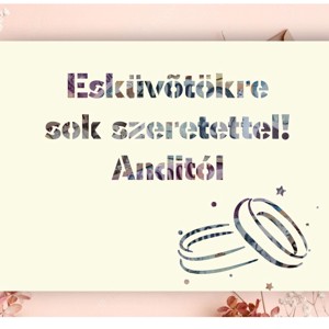 Nászajándék pénzátadó képkeret esküvőre gyűrűs, Esküvő, Emlék & Ajándék, Nászajándék, , MESKA