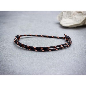 Lázadó fekete paracord gyerek karkötő, Ékszer, Karkötő, Fonott karkötő, , MESKA
