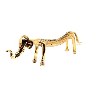 Réz figura elefánt arany 7x23cm, Otthon & Életmód, Dekoráció, Spiritualitás, , MESKA