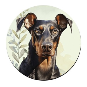 Dobermann portré mintás bögre alátét, , , MESKA