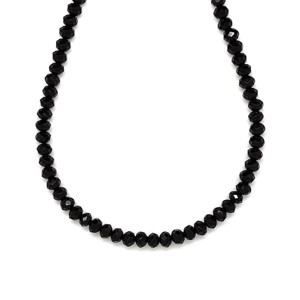 Achát fazettált szinezett fekete korong 4x3mm, Kellékek & szerszámok, Ásvány alapanyag, Ásványfüzér, , MESKA