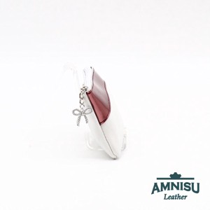 Fehér - rosegold ívelt egy cipzáras kulcstartó C3002 - táska & tok - kulcstartó & táskadísz - kulcstartó - Meska.hu