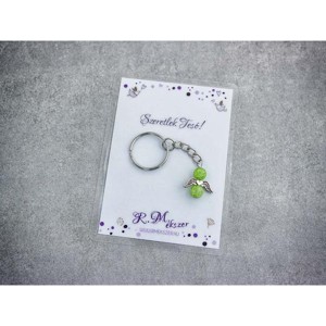 Szeretlek Tesó zöld angyal medálos kulcstartó, Táska & Tok, Kulcstartó & Táskadísz, Kulcstartó, , MESKA