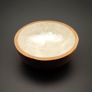 Tál bambusz kagyló 10cm, Otthon & Életmód, Dekoráció, Asztal és polc dekoráció, Dekorációs tál, tartó, , MESKA