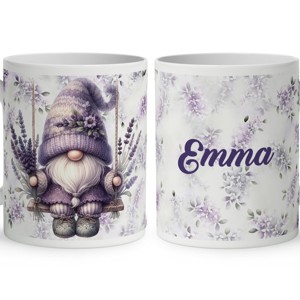 Névvel kérhető - Hintázó Levendulás manó mintás bögre, Otthon & Életmód, Konyhafelszerelés, tálalás, Tálalás, Bögre & Csésze, , MESKA