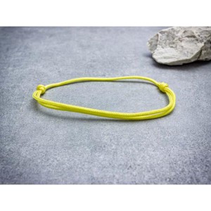Hangulatos sárga paracord bokalánc - ékszer - lábdísz és testékszer - bokalánc - Meska.hu