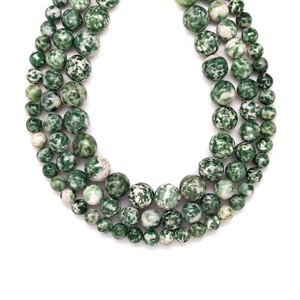 Jáde spot golyó 4-5mm  ékszerkészítő alapanyag (füzér), Kellékek & szerszámok, Ásvány alapanyag, Ásványfüzér, , MESKA