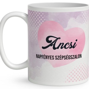 Névvel kérhető - Fodrász manólány az asztalnál mintás bögre - otthon & életmód - konyhafelszerelés, tálalás - tálalás - bögre & csésze - Meska.hu