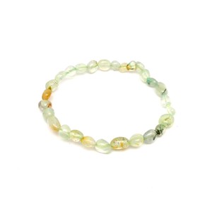 Prehnit pebble karkötő AB 6-10mm, Ékszer, Karkötő, Ásványkarkötő, , MESKA