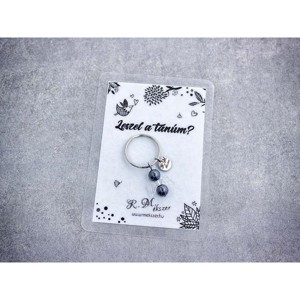 Leszel a tanúm kulcstartó hematittal - esküvő - meghívó & kártya - tanú felkérő - Meska.hu