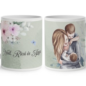 Kérd a neveddel - Kicsi Fiaim mintás bögre, Otthon & Életmód, Konyhafelszerelés, tálalás, Tálalás, Bögre & Csésze, , MESKA