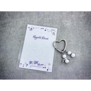 Legjobb barátomnak kulcstartó tejkvarccal, Táska & Tok, Kulcstartó & Táskadísz, Kulcstartó, , MESKA