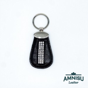 Fekete csepp alakú swarovski köves kulcstartó H8004OK - Meska.hu