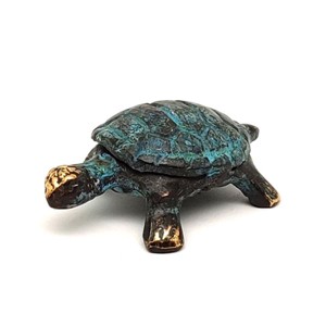 Réz figura teknős kék 1,5x4cm, Otthon & Életmód, Dekoráció, Dísztárgy, , MESKA