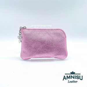 Metál rózsaszín egy cipzáras kulcstartó A4001 - táska & tok - kulcstartó & táskadísz - kulcstartó - Meska.hu