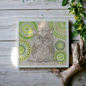 Bagoly mandala, Otthon & Életmód, Dekoráció, Spiritualitás, Mandala, Festett tárgyak, MESKA