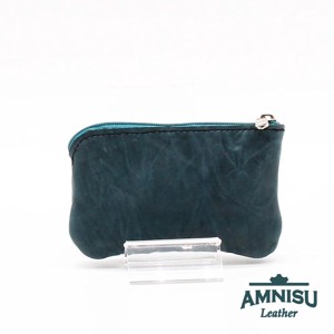 Gyűrt zöldes-kék egy cipzáras kulcstartó - LIMITÁLT A7003 - táska & tok - kulcstartó & táskadísz - kulcstartó - Meska.hu