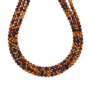 Tigrisszem golyó 3-4mm ékszerkészítő alapanyag (füzér), Kellékek & szerszámok, Ásvány alapanyag, Ásványfüzér, , MESKA