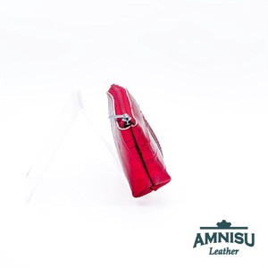 Meggy piros lakk krokkómintás egy cipzáras egyenes swarovski köves kulcstartó E5023 -  - Meska.hu