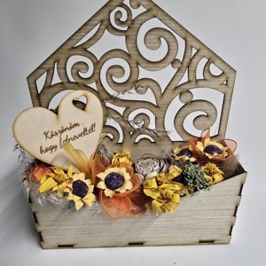 Szülőköszöntő napraforgó boríték - esküvő - emlék & ajándék - szülőköszöntő ajándék - Meska.hu