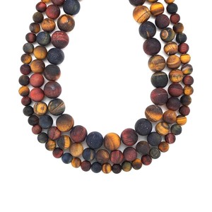 Multi tigrisszem matt golyó 10mm  ékszerkészítő alapanyag (füzér), Kellékek & szerszámok, Ásvány alapanyag, Ásványfüzér, , MESKA