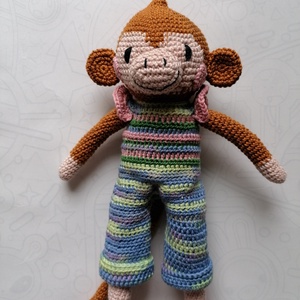 Horgolt amigurumi majom - játék & sport - plüssállat & játékfigura - majom - Meska.hu