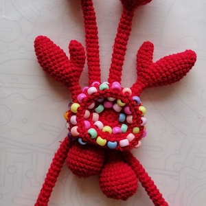 Horgolt szenzoros rákocska - játék & sport - plüssállat & játékfigura - más figura - Meska.hu