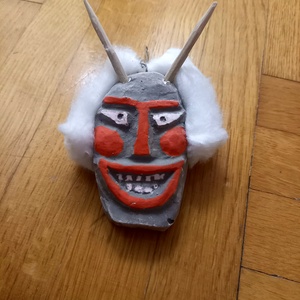 Busó maszkocskák - karácsony - karácsonyi lakásdekoráció - karácsonyfadíszek - Meska.hu