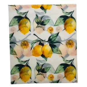 Méhviaszos tasak 3 méretben (Nagy Citromos) - táska & tok - uzsonna- & ebéd tartó - szendvics csomagoló - Meska.hu