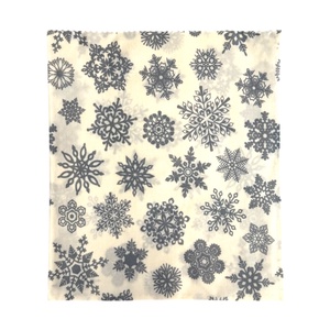 Méhviaszos tasak 3 méretben (Fehér-Szürke Hópelyhes) - táska & tok - uzsonna- & ebéd tartó - szendvics csomagoló - Meska.hu