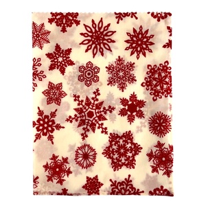 Méhviaszos tasak 3 méretben (Fehér-Piros Hópelyhes) - táska & tok - uzsonna- & ebéd tartó - szendvics csomagoló - Meska.hu