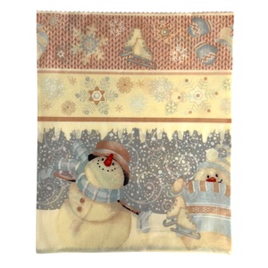 Méhviaszos tasak 3 méretben (Hóemberes) - táska & tok - uzsonna- & ebéd tartó - szendvics csomagoló - Meska.hu