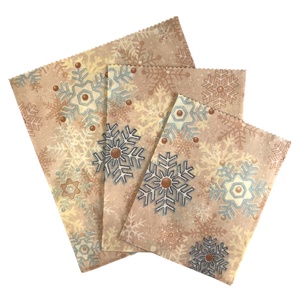 Méhviaszos tasak 3 méretben (Hópelyhes) - táska & tok - uzsonna- & ebéd tartó - szendvics csomagoló - Meska.hu