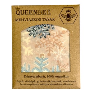 Méhviaszos tasak 3 méretben (Hópelyhes) - táska & tok - uzsonna- & ebéd tartó - szendvics csomagoló - Meska.hu