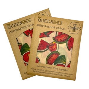 Méhviaszos tasak 3 méretben (Dinnyés) - táska & tok - uzsonna- & ebéd tartó - szendvics csomagoló - Meska.hu